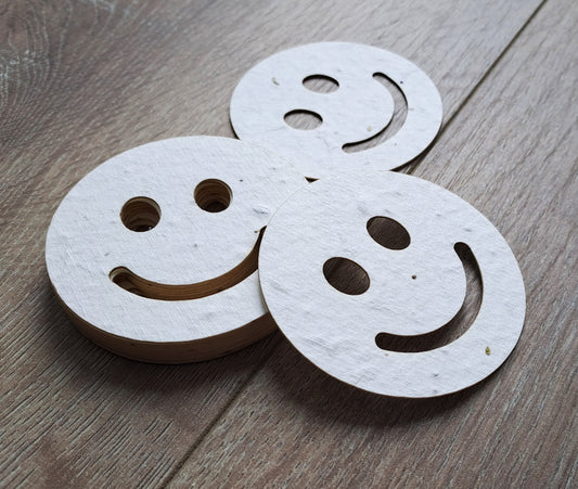 Emoji smile à planter en papier ensemencé