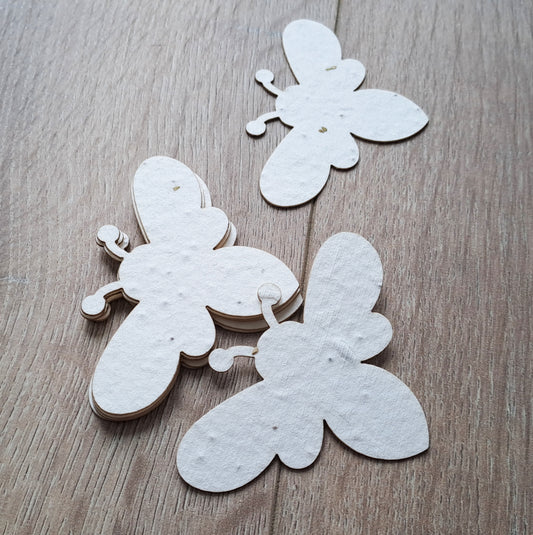 Abeille à planter en papier ensemencé