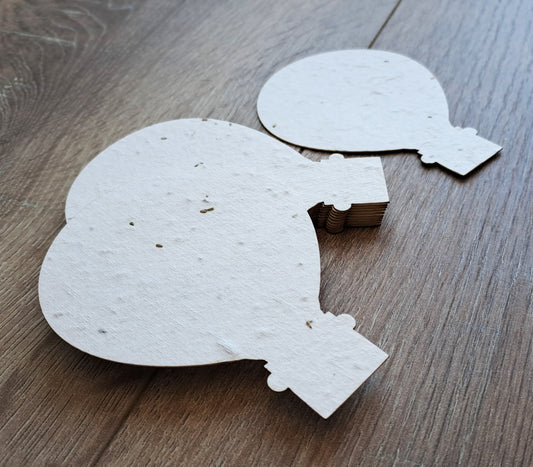Montgolfière à planter en papier ensemencé