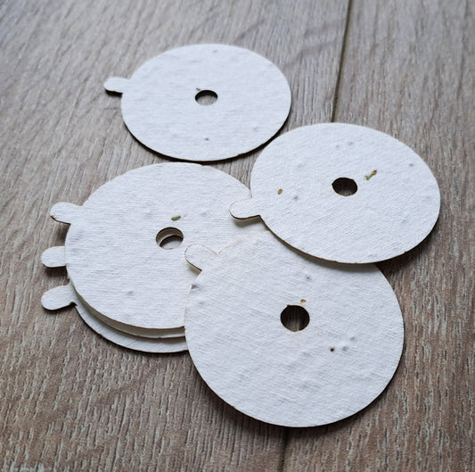 Couvercle anti-poussière pour bougie en papier ensemencé VIERGE