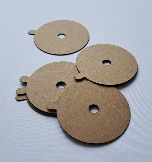 Couvercle anti-poussière pour bougie en papier kraft