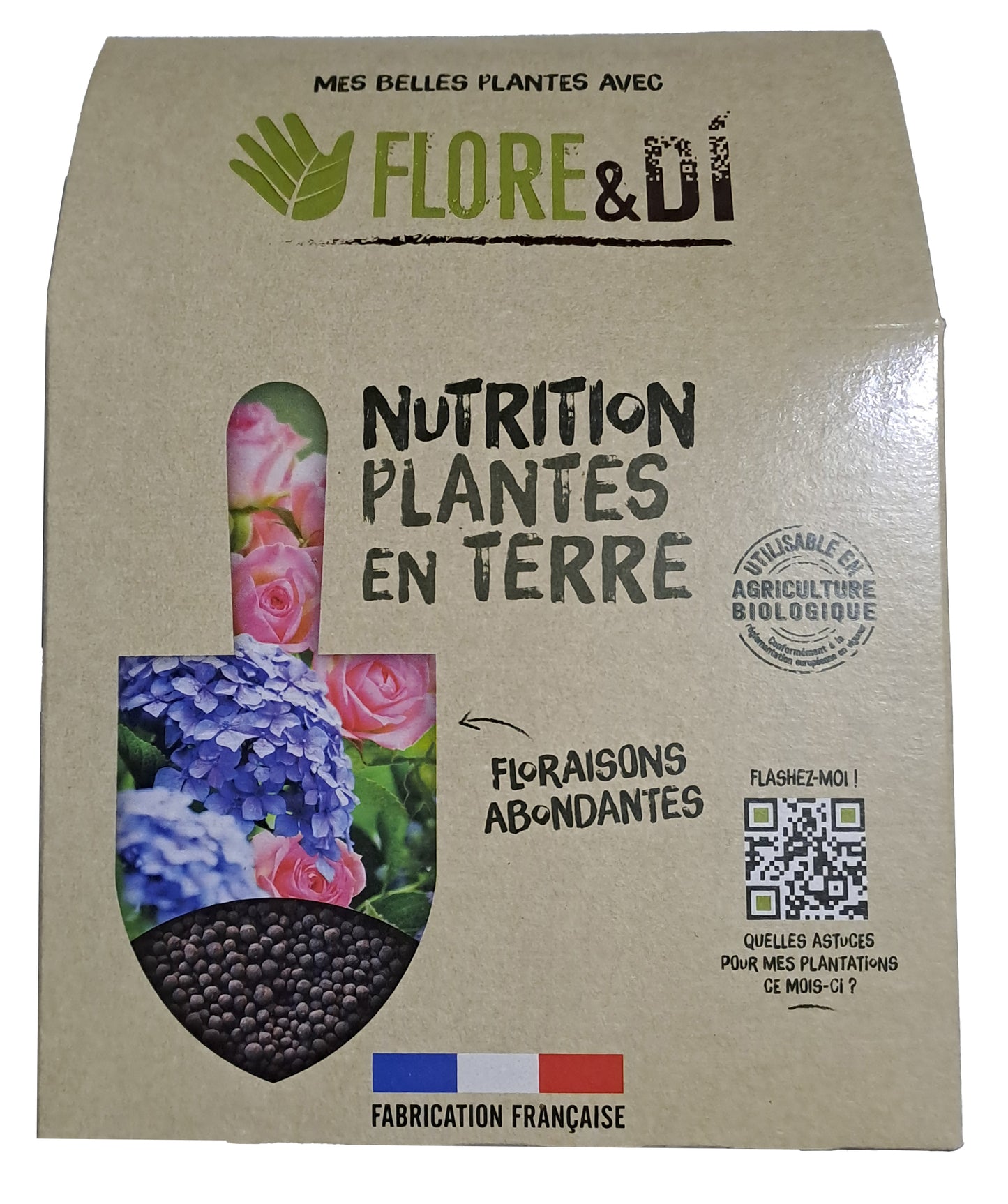 Engrais Nutrition Plantes en terre 500g FLORE&DI
