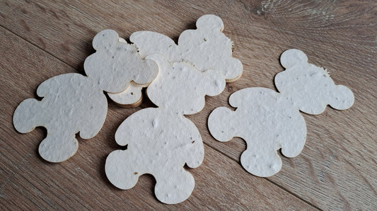 Ourson à planter en papier ensemencé