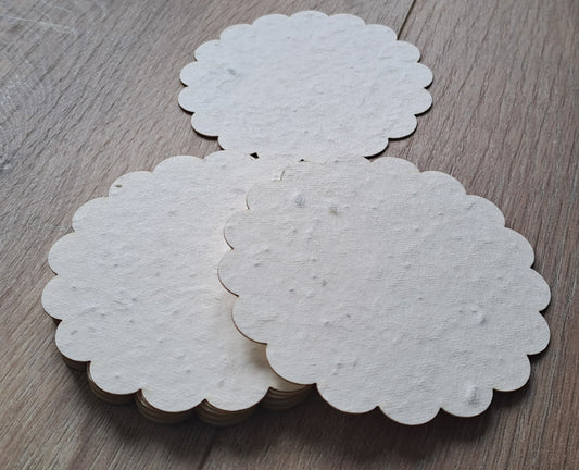 Sous-verre à planter en papier ensemencé