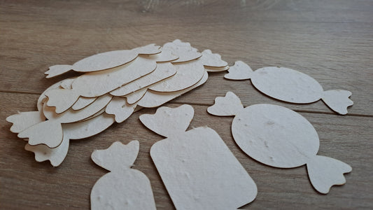 Bonbons à planter en papier ensemencé