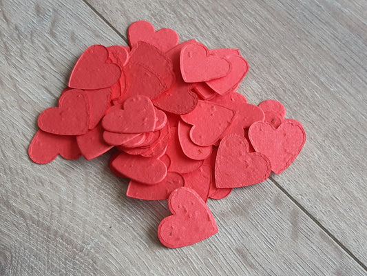 Confettis à planter coeur rouge La Fabrik' à Pousses