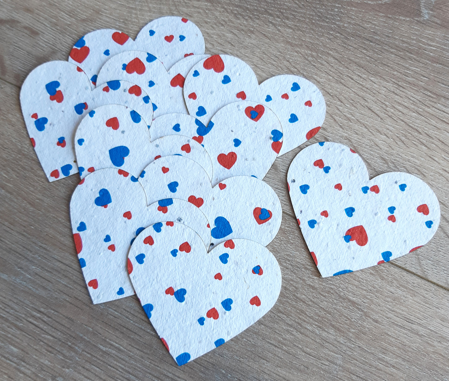 Coeur ensemencé à planter avec variantes coeurs