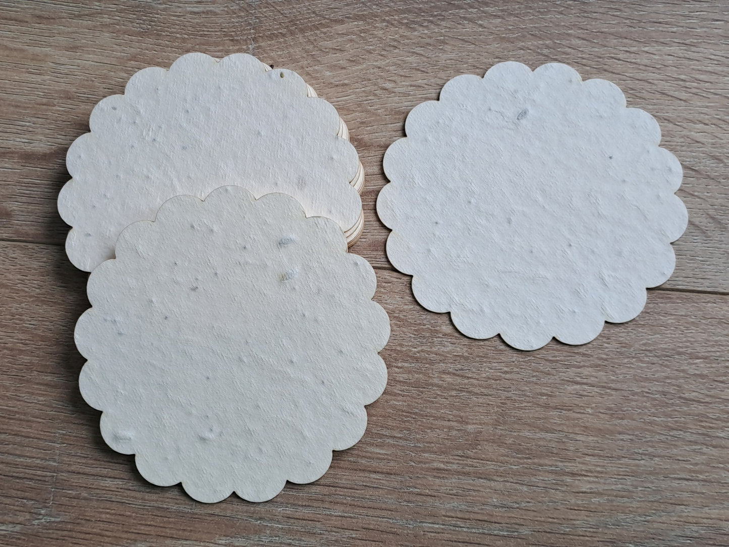 Sous-verre à planter en papier ensemencé