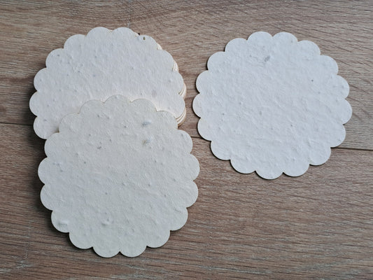 Sous-verre à planter en papier ensemencé