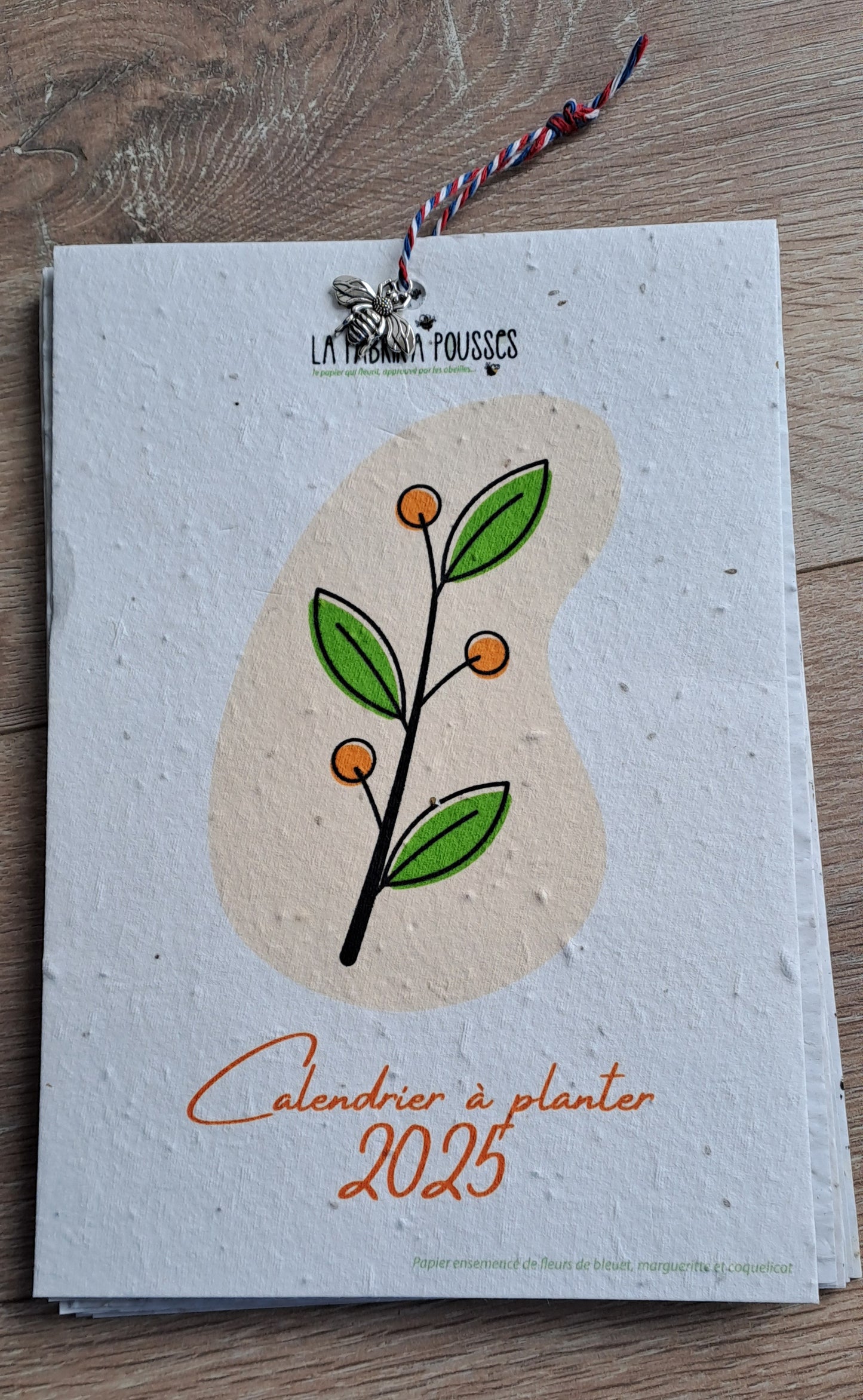 Calendrier à planter stylisé