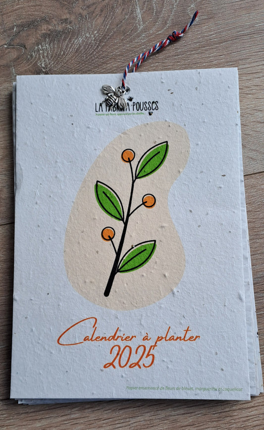 Calendrier à planter stylisé