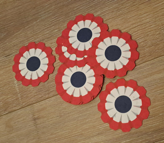 Cocarde française à planter en papier ensemencé