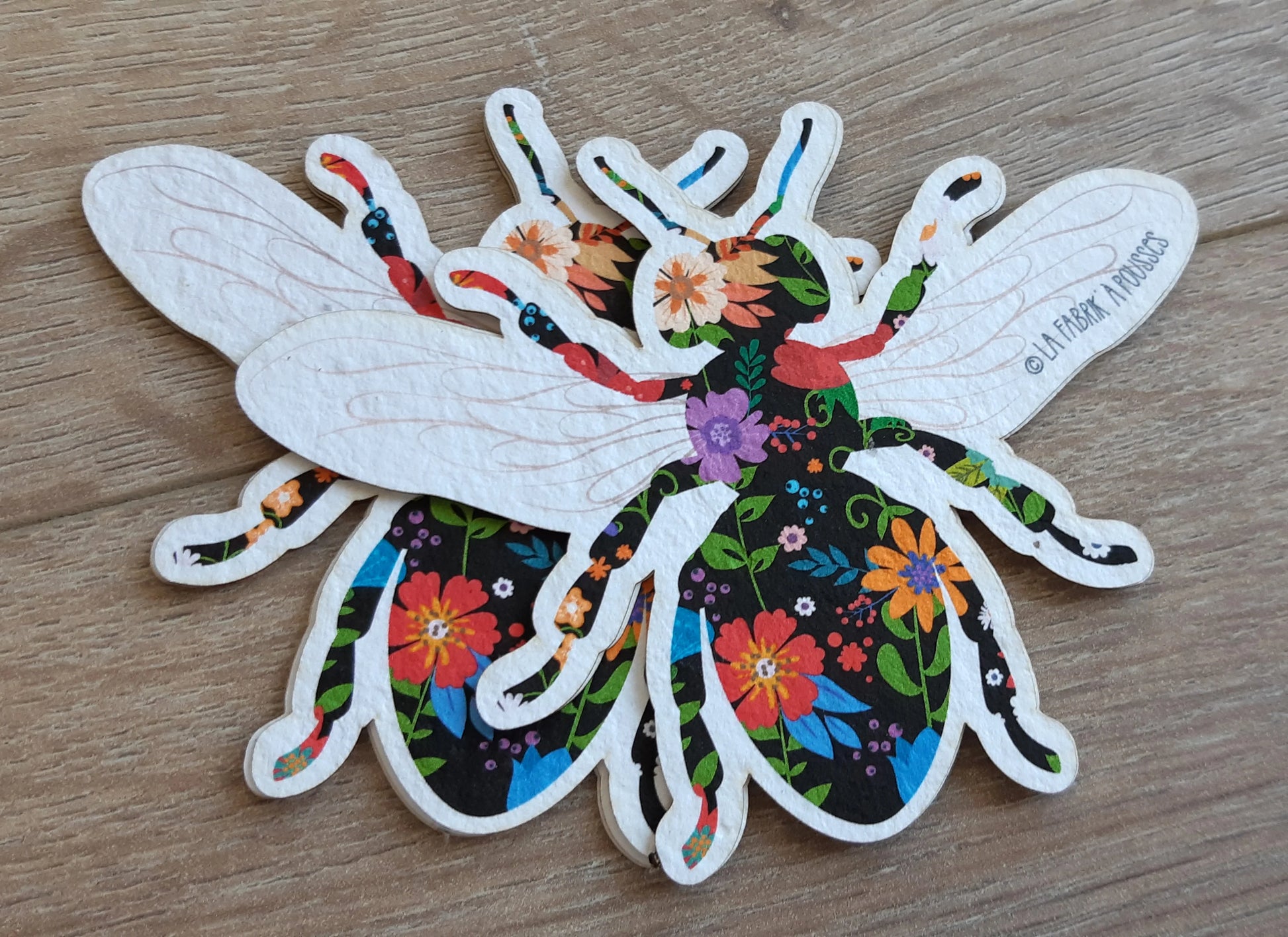 Abeille desigual en papier ensemencé La Fabrik' à Pousses