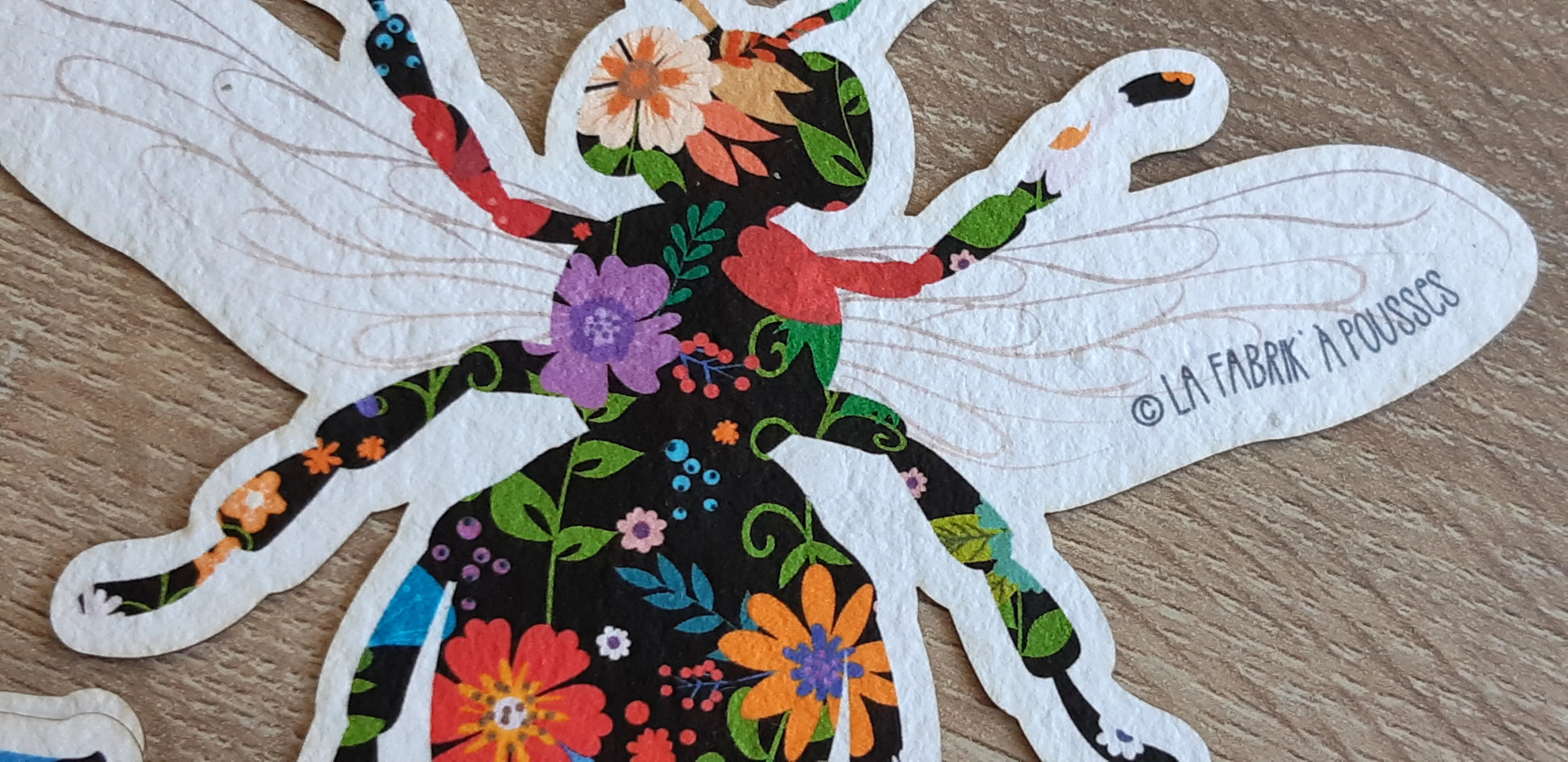 Abeille desigual en papier ensemencé La Fabrik' à Pousses