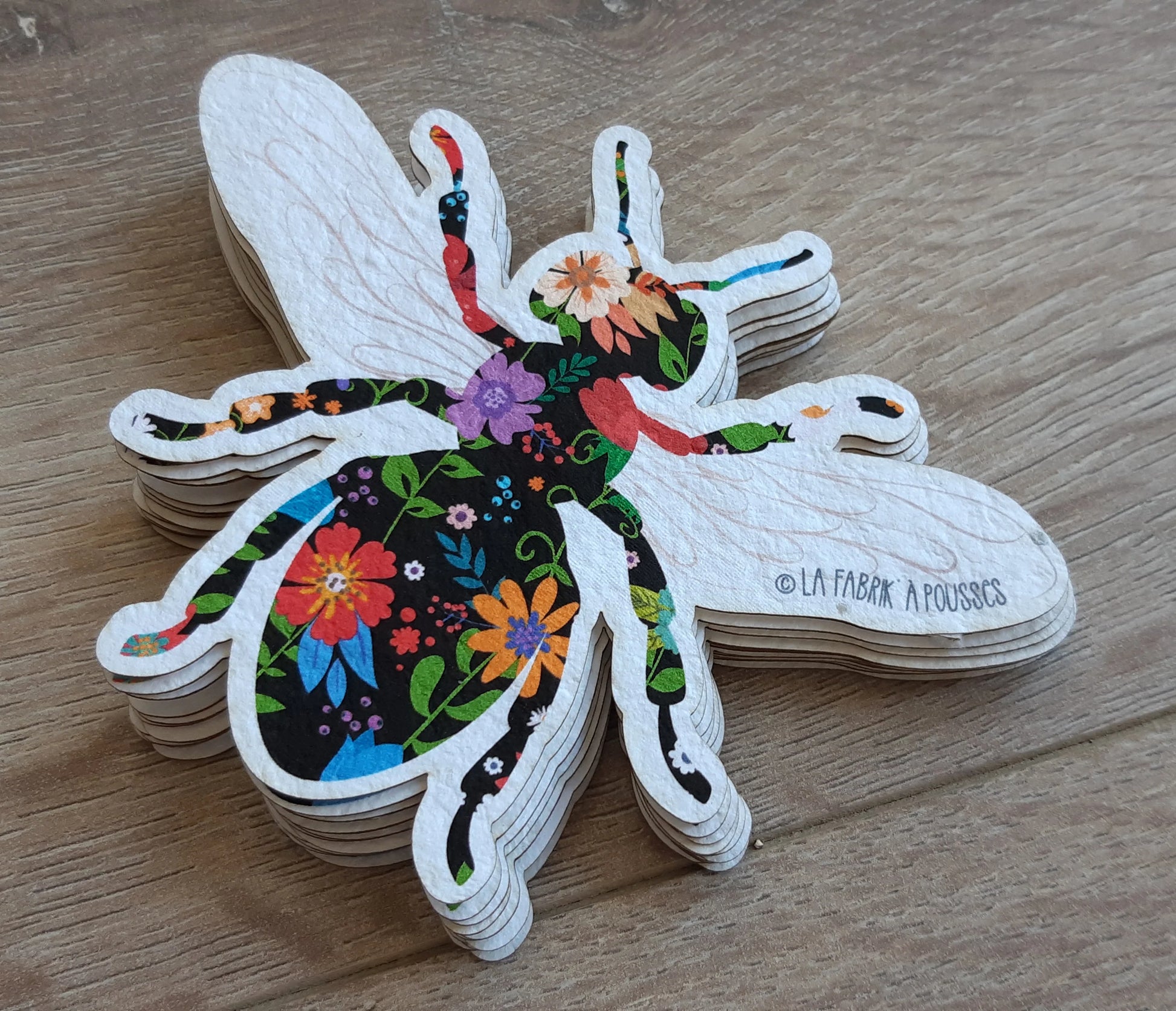 Abeille desigual en papier ensemencé La Fabrik' à Pousses