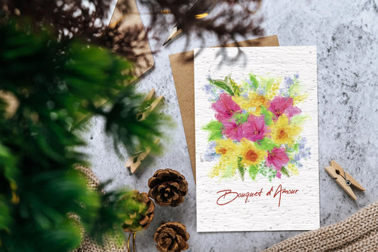 Carte à planter Bouquet d'Amour La Fabrik' à Pousses