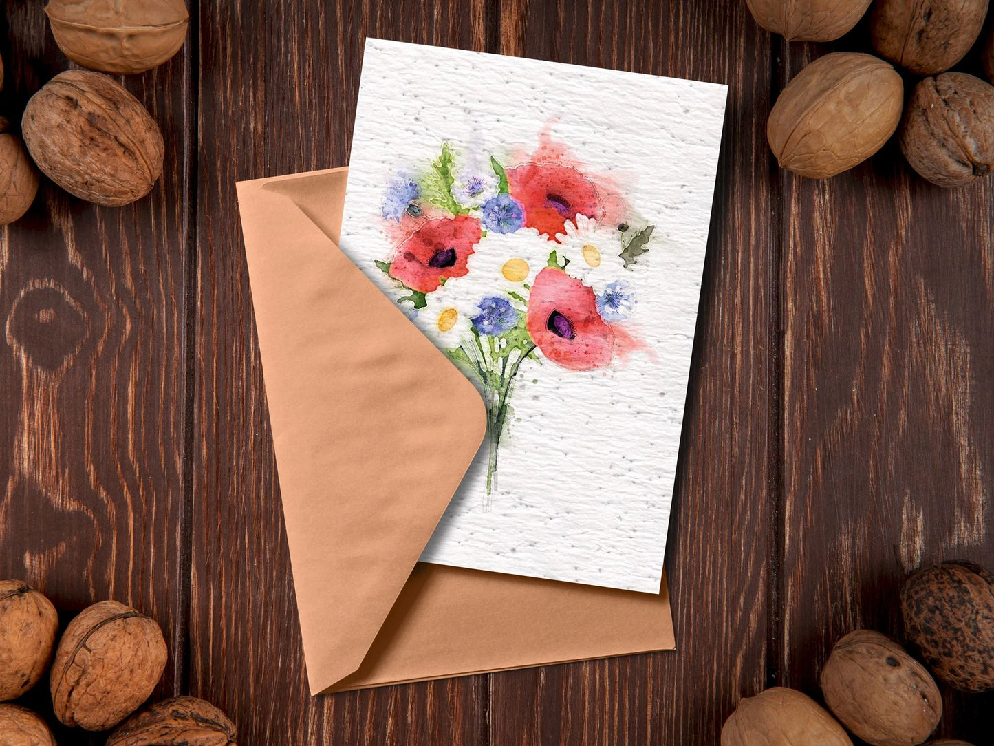 Carte à planter Bouquet de fleurs Bleu Blanc Rouge La Fabrik' à Pousses