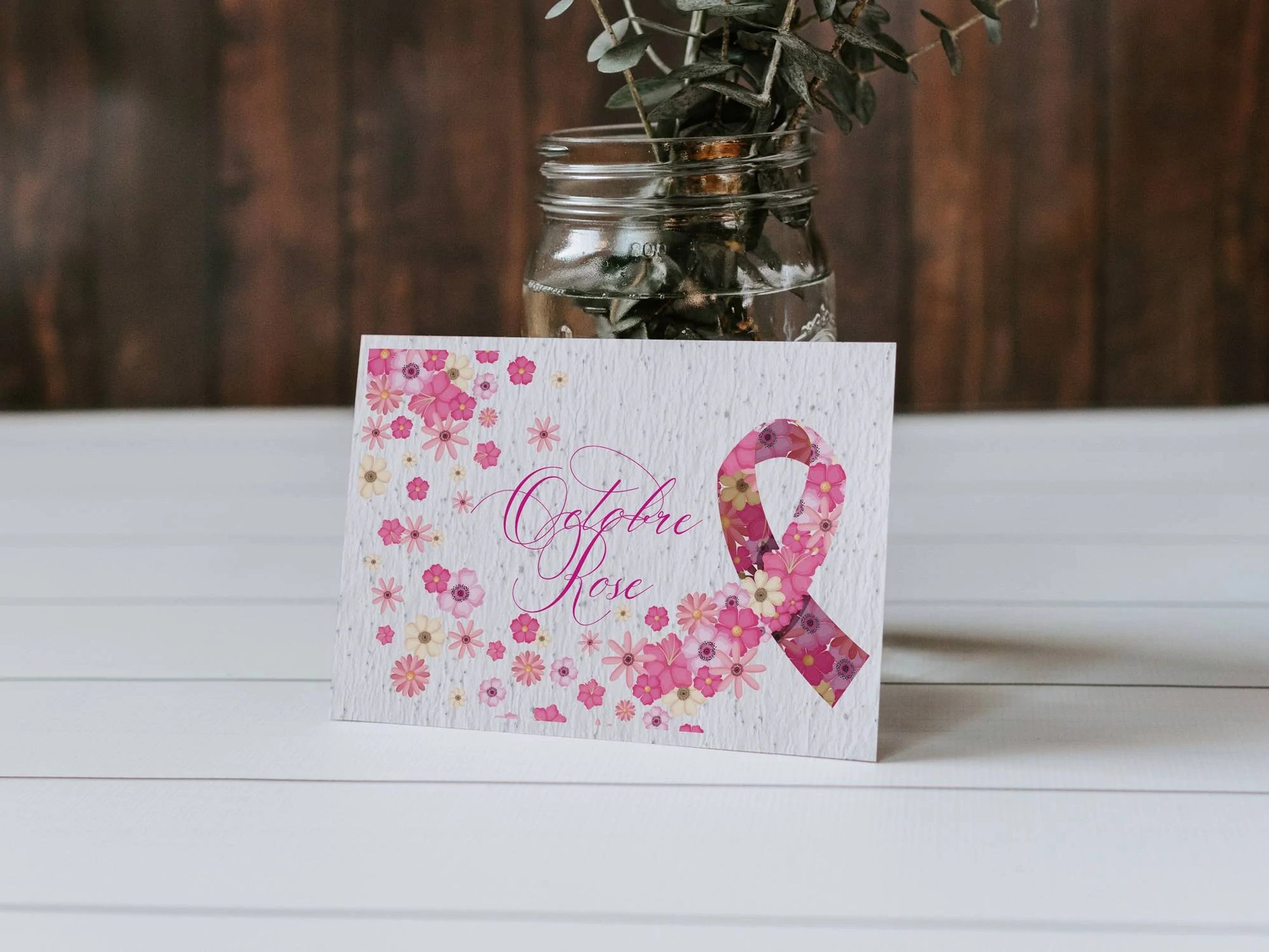 Carte à planter Octobre Rose La Fabrik' à Pousses
