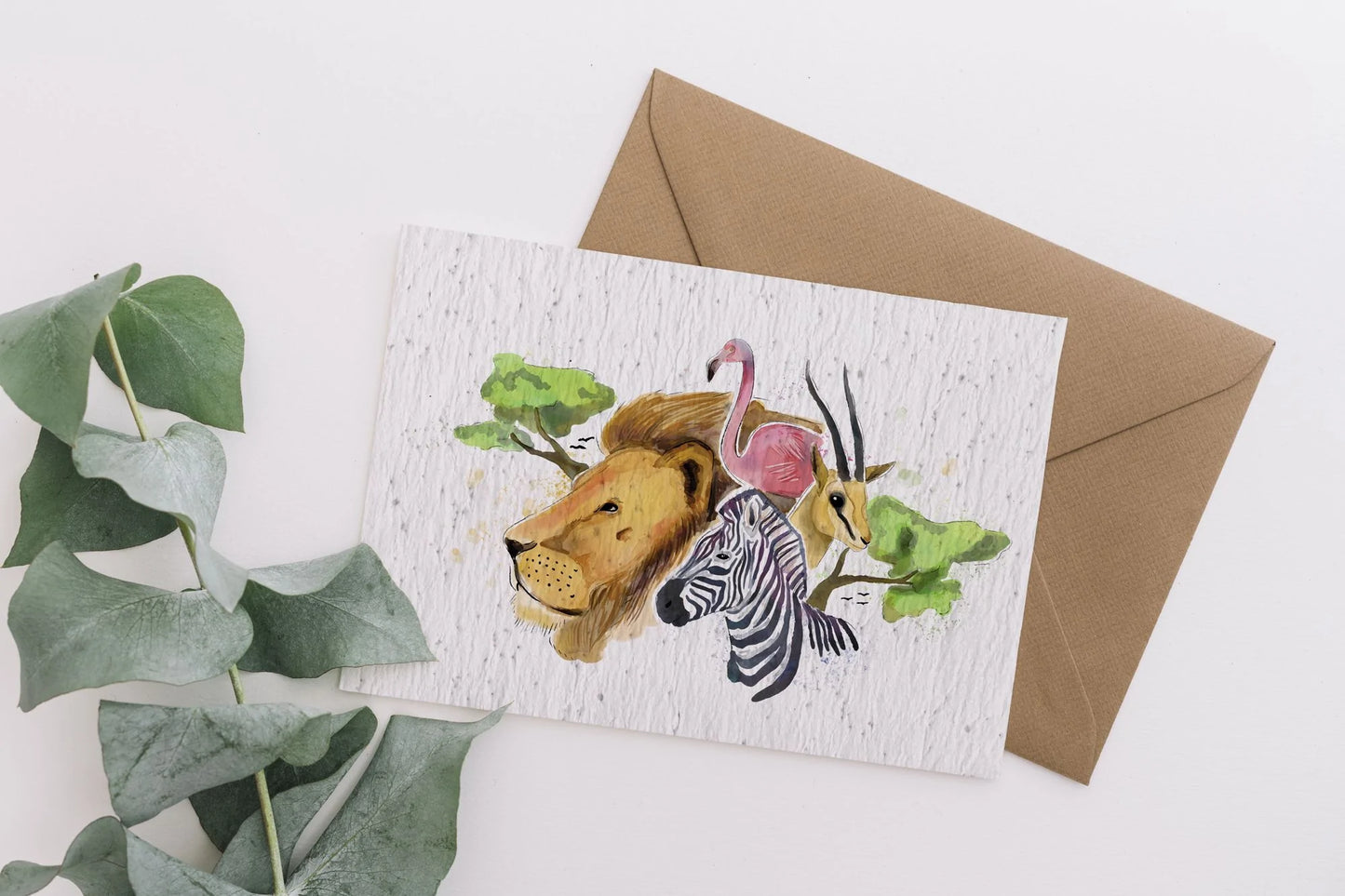 Carte à planter animaux de la savane La Fabrik' à Pousses