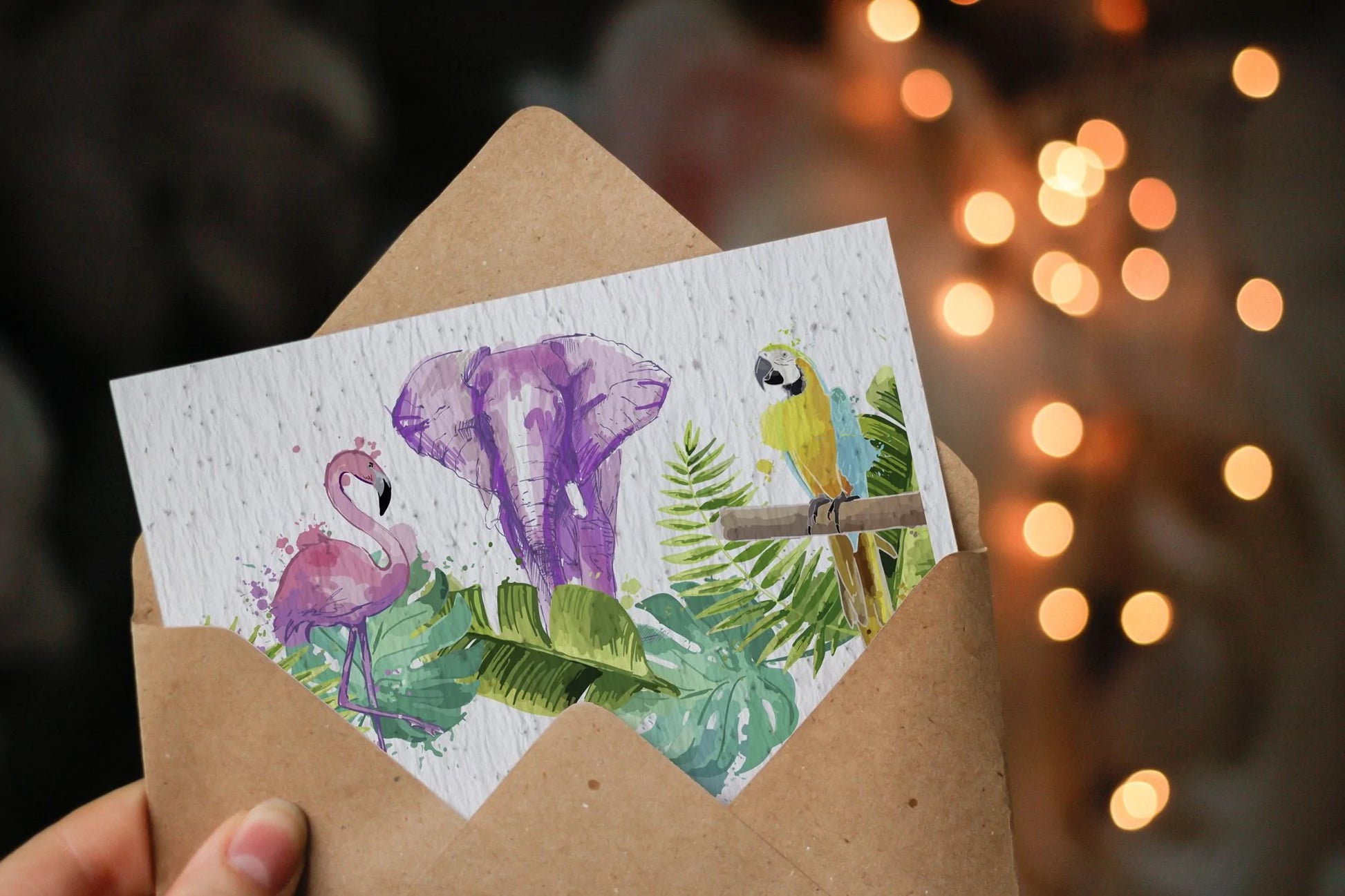 Carte à planter animaux du zoo La Fabrik' à Pousses