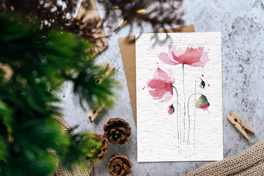 Carte à planter coquelicot La Fabrik' à Pousses