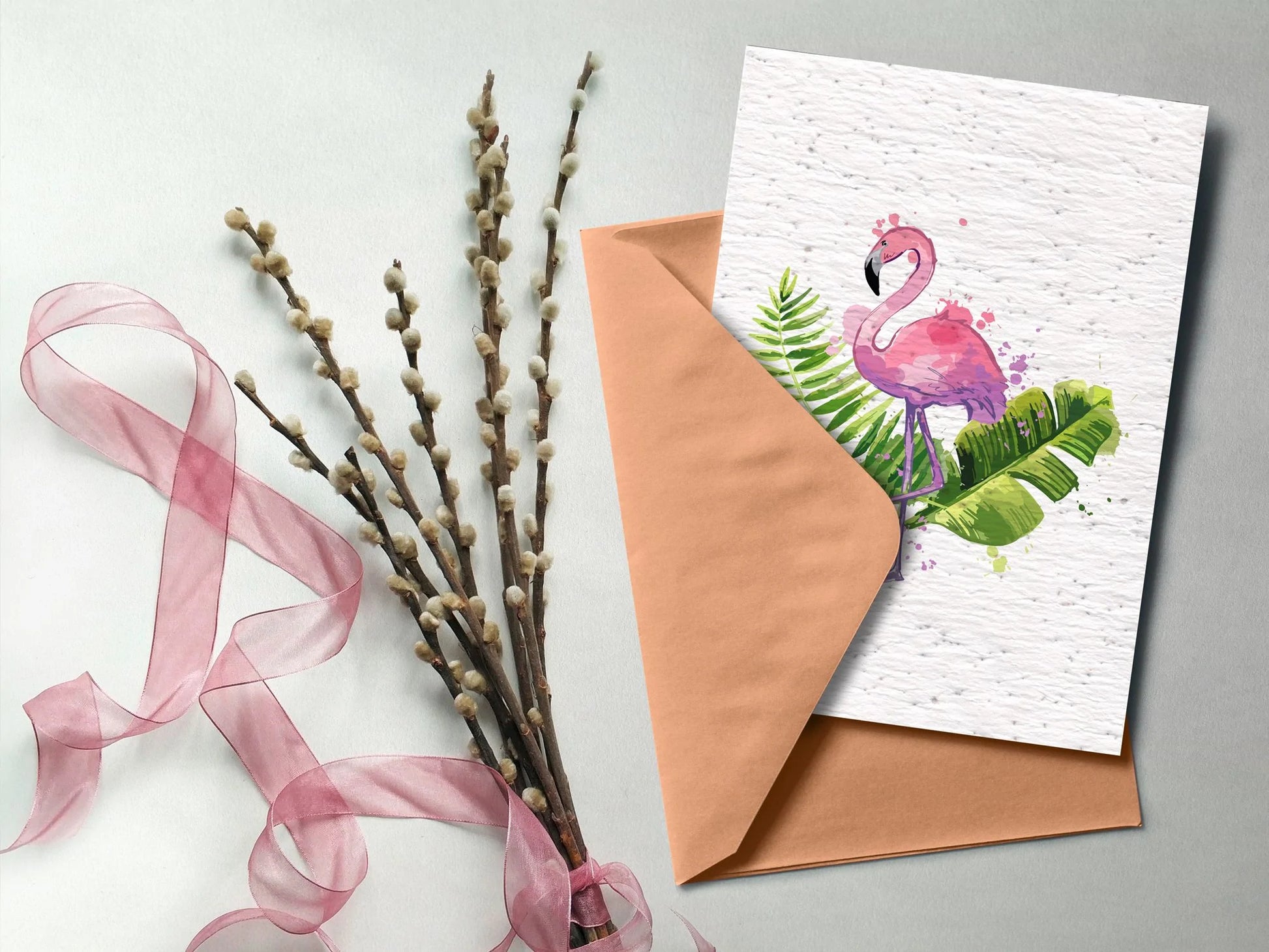 Carte à planter flamant rose La Fabrik' à Pousses