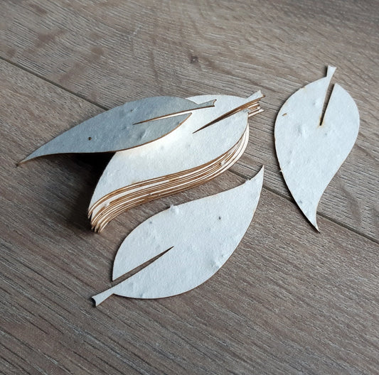 Feuilles stylisées à planter en papier ensemencé La Fabrik' à Pousses